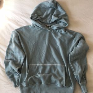 Bliss and Mischief coziest pale blue sweatshirt